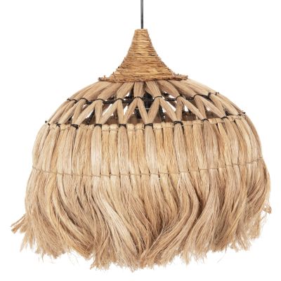 CEILING PENDANT MADE OF ABACA FIBERS IN NATURAL COLOR Φ52x48-120Hcm.HM7760