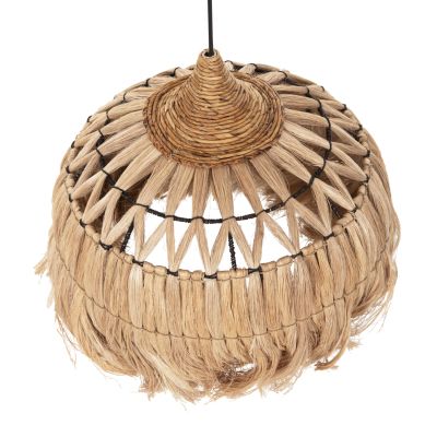 CEILING PENDANT MADE OF ABACA FIBERS IN NATURAL COLOR Φ52x48-120Hcm.HM7760