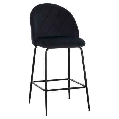 ΣΚΑΜΠΟ ODED ΜΕΣΑΙΟΥ ΥΨΟΥΣ HM8732.14 ΜΕ ΜΕΤΑΛΛΙΑ ΠΟΔΙΑ & ΒΕΛΟΥΔΟ ΜΑΥΡΟ 45x53x98 ек.