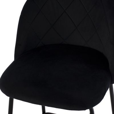 ΣΚΑΜΠΟ ODED ΜΕΣΑΙΟΥ ΥΨΟΥΣ HM8732.14 ΜΕ ΜΕΤΑΛΛΙΑ ΠΟΔΙΑ & ΒΕΛΟΥΔΟ ΜΑΥΡΟ 45x53x98 ек.