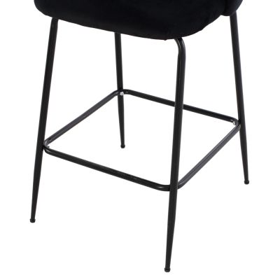 ΣΚΑΜΠΟ ODED ΜΕΣΑΙΟΥ ΥΨΟΥΣ HM8732.14 ΜΕ ΜΕΤΑΛΛΙΑ ΠΟΔΙΑ & ΒΕΛΟΥΔΟ ΜΑΥΡΟ 45x53x98 ек.