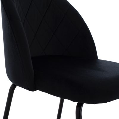 ΣΚΑΜΠΟ ODED ΜΕΣΑΙΟΥ ΥΨΟΥΣ HM8732.14 ΜΕ ΜΕΤΑΛΛΙΑ ΠΟΔΙΑ & ΒΕΛΟΥΔΟ ΜΑΥΡΟ 45x53x98 ек.