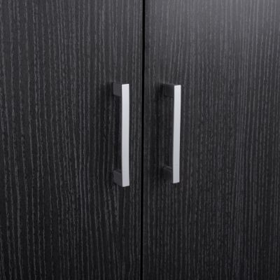 Shoe Cabinet Wooden with 6 shelves 60x43x180.5 Zebrano HM2379.01