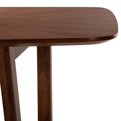 ТРАПЕЗНА МАСА ПРАВОЪГЪЛНА ПЛАВКА HM9745 MDF С ФУРНИР ОРЕХ SUNBURST 180x90x76Hcm.