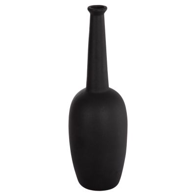 CERAMIC TABLE DECOR ELENDIL HM4591.02 MATTE BLACK Φ12x39.5Hcm.