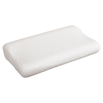 SLEEPING PILLOW BEZEL HM673 MEMORY FOAM-WHITE FABRIC 55x32Hcm.