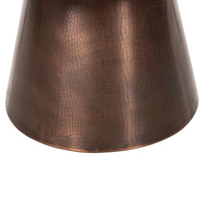 ХОЛНА МАСА FODEN HM9721 ПЛОТ БЯЛ МРАМОР И МЕТАЛ В ЦВЯТ АНТИЧНА МЕД Φ77x40Hсм.