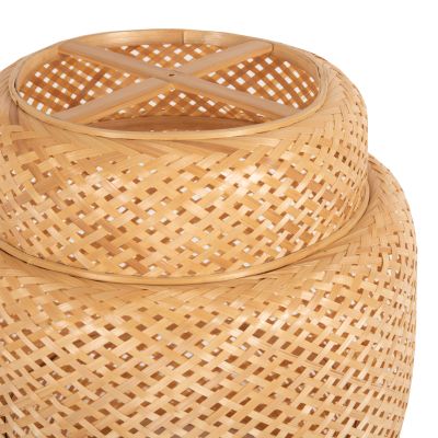 CEILING PENDANT LAMP HM7867 BAMBOO IN NATURAL COLOR Φ51x54-149Hcm.