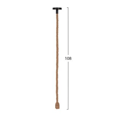 CEILING PENDANT LAMP WITH LIGHT BULB HM11930.02--ROPE 1M LONG AND 2cm THICK-E27 SOCKET