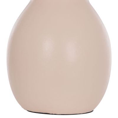 TABLE DECORATIVE VASE NELLY HM4669.02 TERRACOTA IN CREAM WHITE--Φ22x35Hcm.