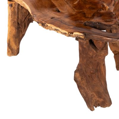 BENCH HM9398 SOLID TEAK NATURAL COLOR 130x52x80Ηcm.