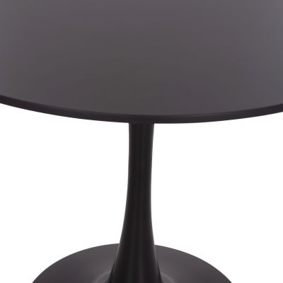 DINING SET 5PCS BROLIN HM21191 MDF TOP-METAL LEGS-VELVET--BLACK