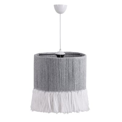 CEILING PENDANT HM7652.05, GREY-WHITE ROPE, Φ30x80