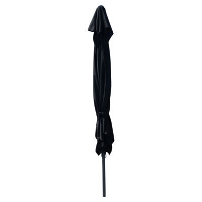 PROFESSIONAL UMBRELLA ALU TELESCOPIC HM6031.03 4x4x2,95-4Μ WITH BLACK ACRYLIC CLOTH