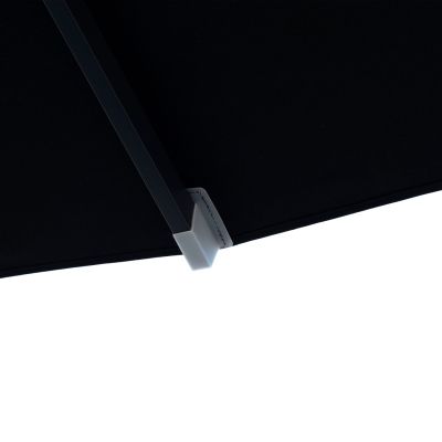 PROFESSIONAL UMBRELLA ALU TELESCOPIC HM6031.03 4x4x2,95-4Μ WITH BLACK ACRYLIC CLOTH