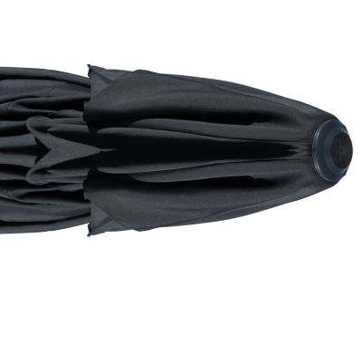 PROFESSIONAL UMBRELLA ALU TELESCOPIC HM6031.03 4x4x2,95-4Μ WITH BLACK ACRYLIC CLOTH