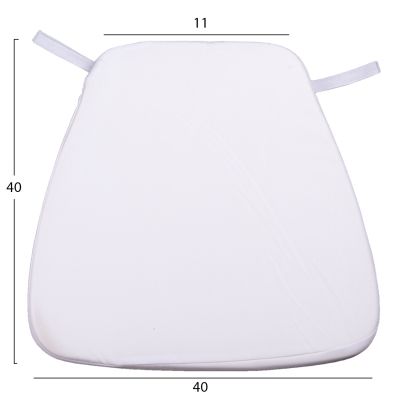 CUSHION TIFFANYS HM8058.41FC WITH WHITE WATER REPELLENT FABRIC 43.5x40x3(thickness)cm.κ.