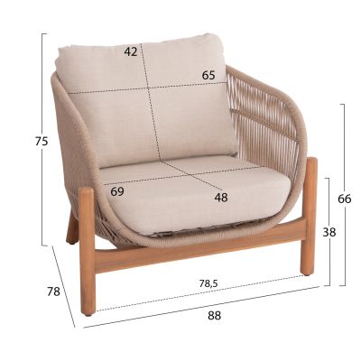 Комплект Санджи - натурал