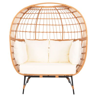 КРЕСЛО ЗА ДВАМА ГНЕЗДО ТИП РАТАНОВ MIAMI HM5870.11 132.5x90x154H см.