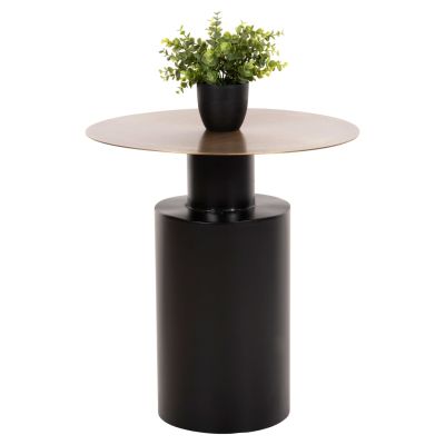 ПАРАМЕТИЧНА МАСА ROUND CUTTY HM9723 МЕТАЛ В ЧЕРНО И АНТИЧЕН МЕСИНГ Φ51Χ55,5Hcm.