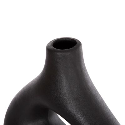 CERAMIC TABLE DECOR ISIL HM4597.02 BLACK MATTE 29.5x11x29Hcm.