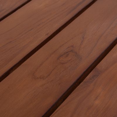 DINING TABLE GROOVE HM9390.01 SOLID TEAK WOOD NATURAL COLOR 220X100X90Hcm.
