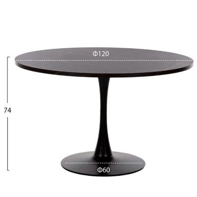 DINING SET 5PCS ROLLO HM21113 ROUND TABLE-4 DINING CHAIRS WITH CYPRESS GREEN VELVET