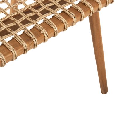 КРЕСЛО VAYA HM9823 ТИКОВО ДЪРВО-СИНТЕТИЧНО ВЪЖЕ В ЕСТЕСТВЕН ЦВЯТ 54x59x84Hсм.