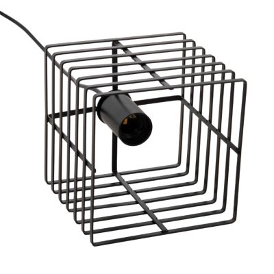 CEILING PENDANT LAMP HM4131 BLACK METAL CAP 16x16x124Hcm.