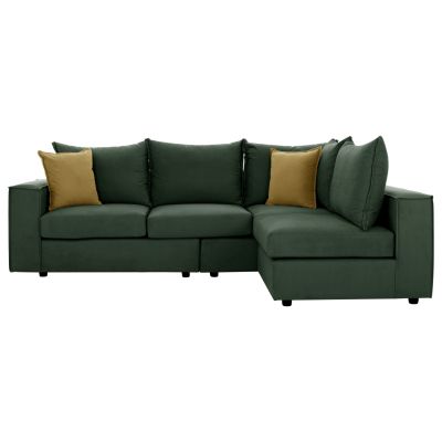 CORNER SOFA MONZA HM3256.17 INTERCHANGEABLE GREEN 265x185x98