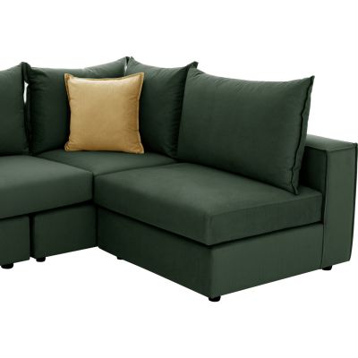 CORNER SOFA MONZA HM3256.17 INTERCHANGEABLE GREEN 265x185x98