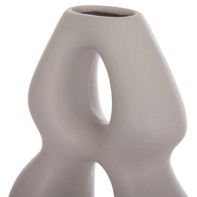 CERAMIC TABLE DECOR ISIL HM4598.03 MATTE GREY 26x9.5x29.5Hcm.