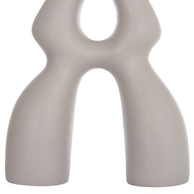 CERAMIC TABLE DECOR ISIL HM4598.03 MATTE GREY 26x9.5x29.5Hcm.