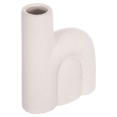 CERAMIC TABLE DECOR ARCON HM4640.01 OFF WHITE WITH CRYSTALLIZATION 19x7x24Hcm.