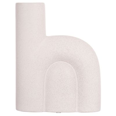 CERAMIC TABLE DECOR ARCON HM4640.01 OFF WHITE WITH CRYSTALLIZATION 19x7x24Hcm.