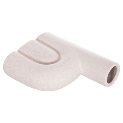 CERAMIC TABLE DECOR ARCON HM4640.01 OFF WHITE WITH CRYSTALLIZATION 19x7x24Hcm.