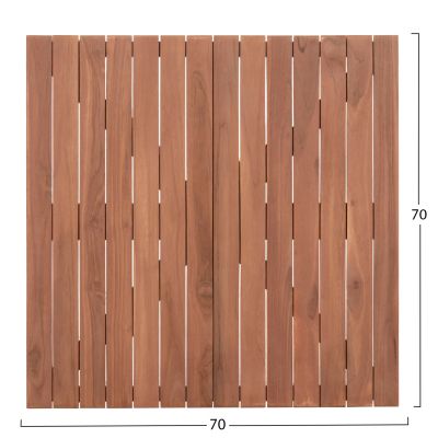 TABLETOP SQUARE HM18136 TEAK WOOD--NATURAL COLOR 70x70x4(thickness)cm.