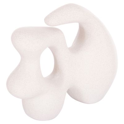 CERAMIC TABLE DECOR SERIES ISIL HM4596 OFF WHITE WITH CRYSTALLISATION 33.5x15.5x30Hcm.