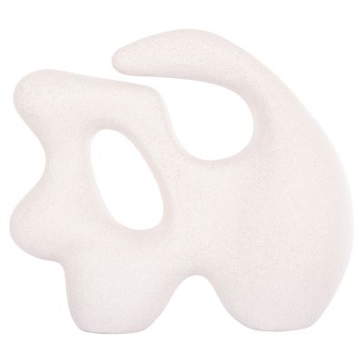 CERAMIC TABLE DECOR SERIES ISIL HM4596 OFF WHITE WITH CRYSTALLISATION 33.5x15.5x30Hcm.