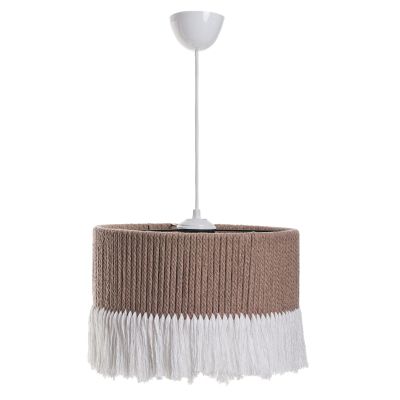 CEILING PENDANT HM7657.01, BEIGE-WHITE, ROPE, Φ30x65