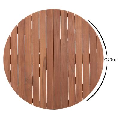 TABLETOP ROUND HM18133 TEAK WOOD--NATURAL COLOR Φ70x4(thickness)cm.