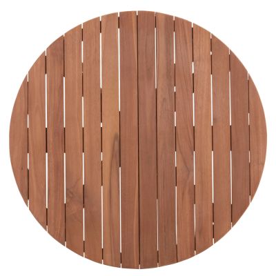 TABLETOP ROUND HM18133 TEAK WOOD--NATURAL COLOR Φ70x4(thickness)cm.