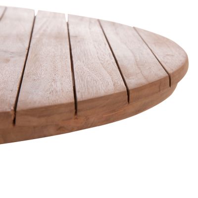 TABLETOP ROUND HM18133 TEAK WOOD--NATURAL COLOR Φ70x4(thickness)cm.