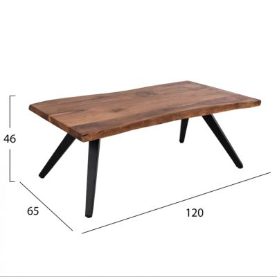 Coffe Table HM8365.11 solid acacia wood 120x65x46Yεκ