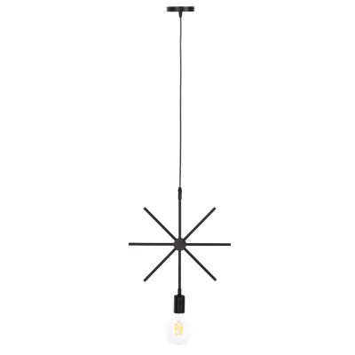 CEILING PENDANT LUMINAIRE HM4098 BLACK METAL STAR 34x40x106H cm.
