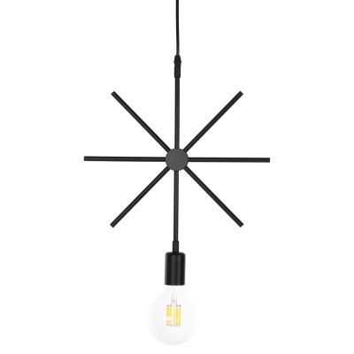 CEILING PENDANT LUMINAIRE HM4098 BLACK METAL STAR 34x40x106H cm.