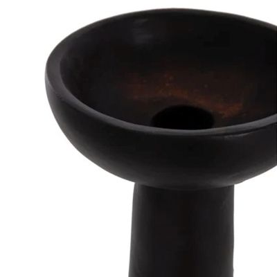 SET OF 3 TABLE DECORATIVE VASES LEKKAN HM21142.02 TERRACOTTA IN WHITE & BLACK