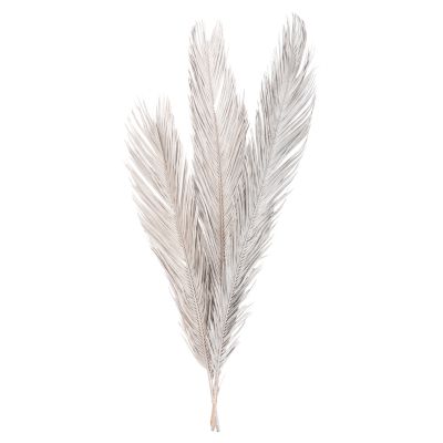 ДЕКОРАТИВЕН 3-ЛИСТЕН КОМПЛЕКТ ПАЛМА ΗΜ7957 СРЕБРО 1120Hcm.