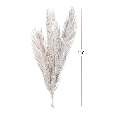 ДЕКОРАТИВЕН 3-ЛИСТЕН КОМПЛЕКТ ПАЛМА ΗΜ7957 СРЕБРО 1120Hcm.