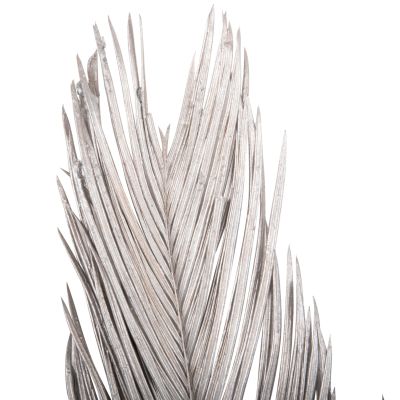ДЕКОРАТИВЕН 3-ЛИСТЕН КОМПЛЕКТ ПАЛМА ΗΜ7957 СРЕБРО 1120Hcm.